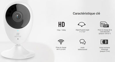 Caméras wifi  2 mégapixel